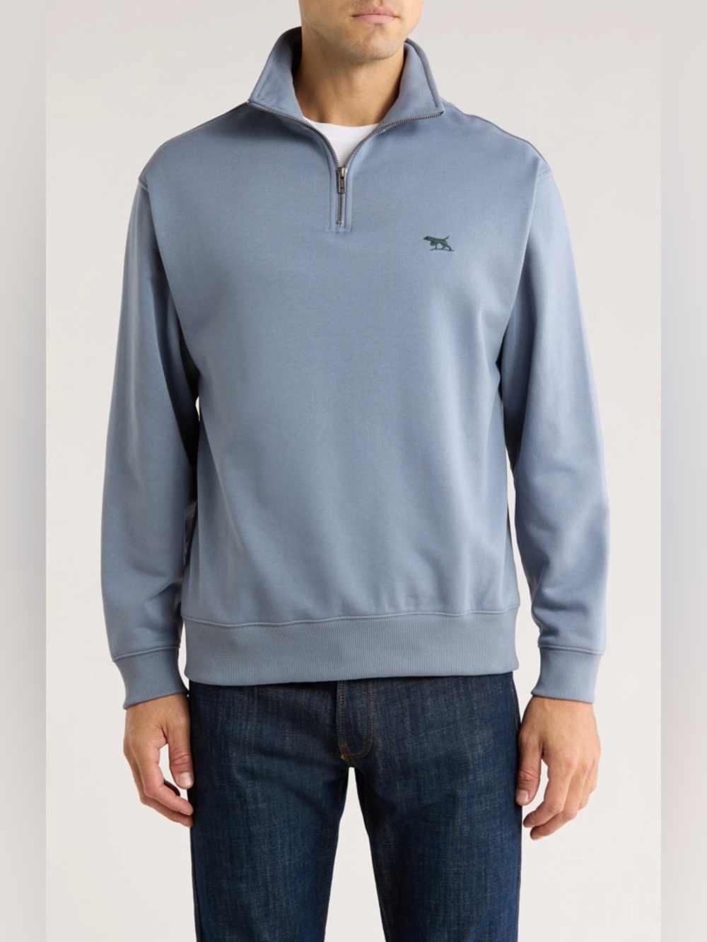 Rodd & Gunn Bayview Road Quarter Zip Pullover Sweatshirt Flint Size XL